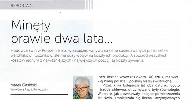 artykuł o gospodarstwie rolnym Maciej Szudrowicz