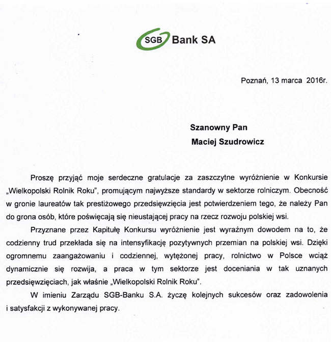 certyfikat gospodarstwa rolnego