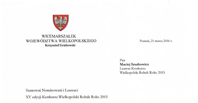 certyfikat gospodarstwa rolnego